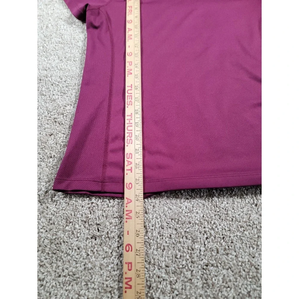 Nike Shirt Womens Medium Purple Running Reflective Swoosh Workout Lightweight